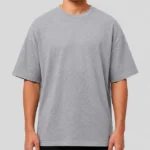 Remera Clásica Oversize - Gris Melange