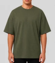 Remera Clásica Oversize - Verde Militar